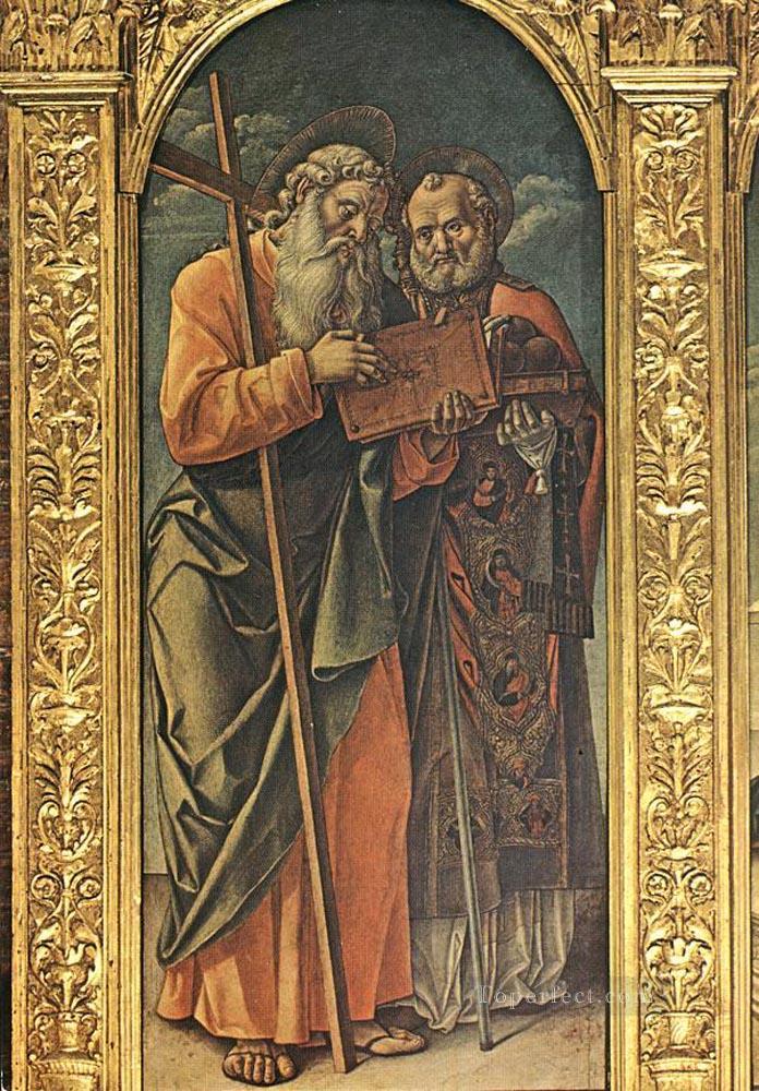 Sts Andrew And Nicholas Of Bari Bartolomeo Vivarini Oil Paintings